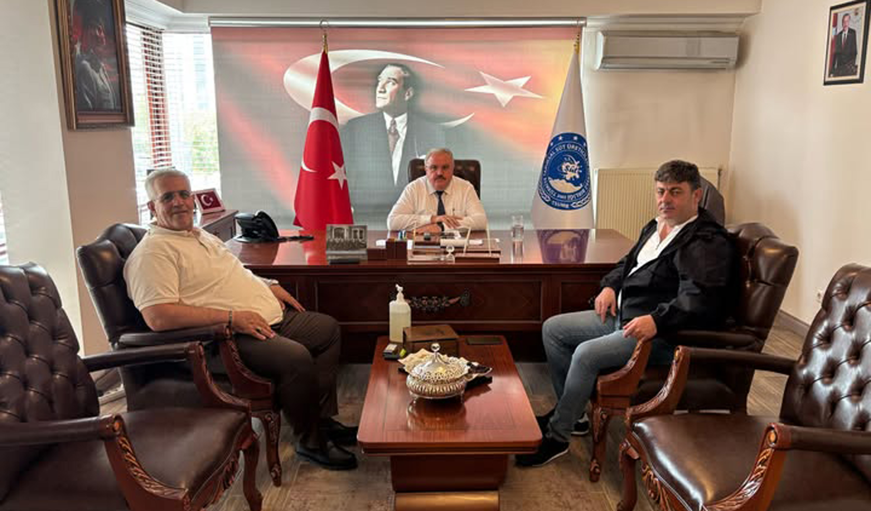Türkiye Tarımsal Süt Üreticileri Merkez Birliği Yönetim Kurulu Genel Başkanı Tevfik KESKİN'i ziyaret