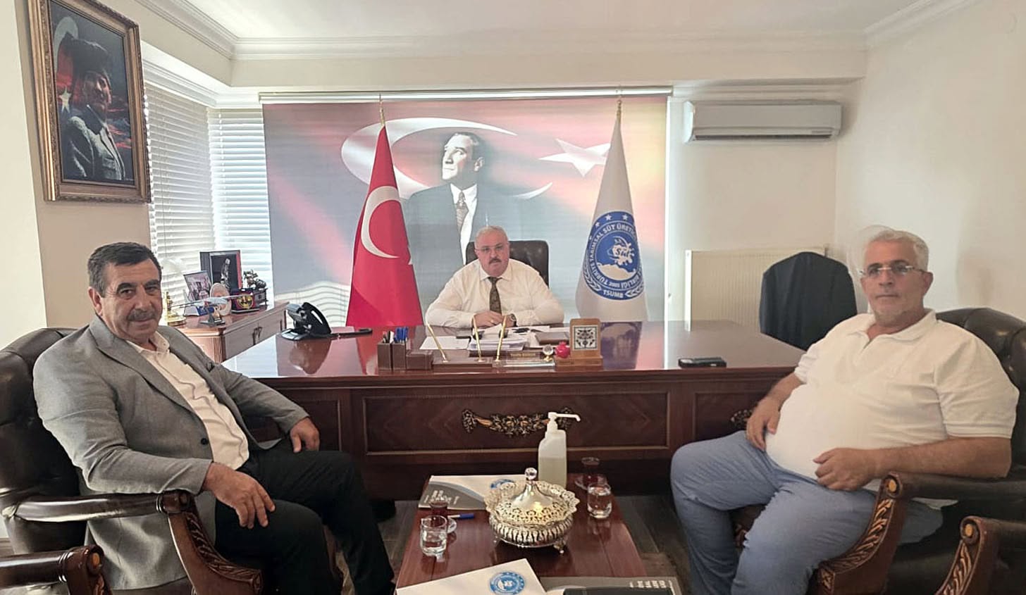 Türkiye Süt Üreticileri Merkez Birliği Başkanı Tevfik KESKİN i  makamında ziyaret.